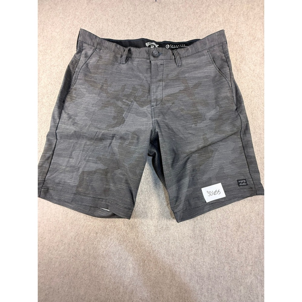 Billabong Crossfire Submersible Shorts Mens 38 Grey Camo Hybrid Boardshorts